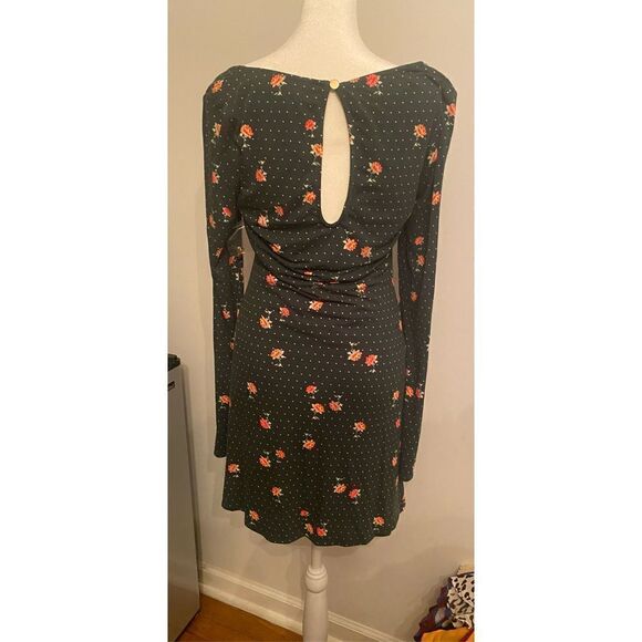 Free People Celia Emerald Green Mini Dress, size Medium - Picture 3 of 6